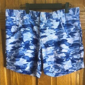 Women's Columbia Blue Camo Athletic Shorts XL